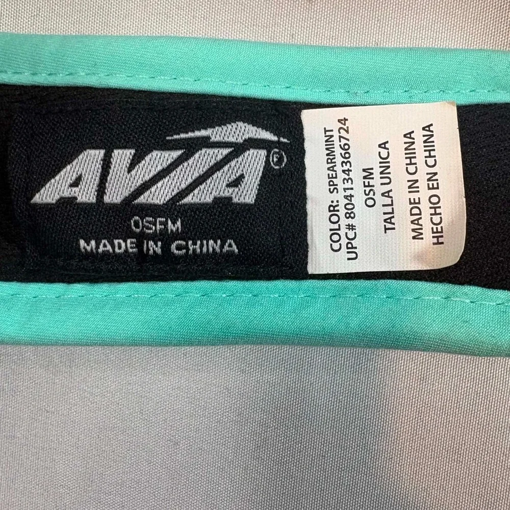 Avia Womens Spearmint Mint Green Athletic Sport Running Sun Visor OSFM Adjustabl